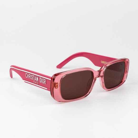 Dior WILDIOR S2U Men Sunglasses Fuchsia Bordeaux Rectangle WILDIOR S2U 73D0 - Picture 6 of 12
